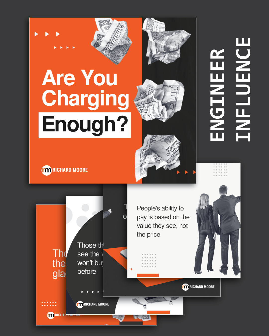 Engineer Influence carousels — add real visual